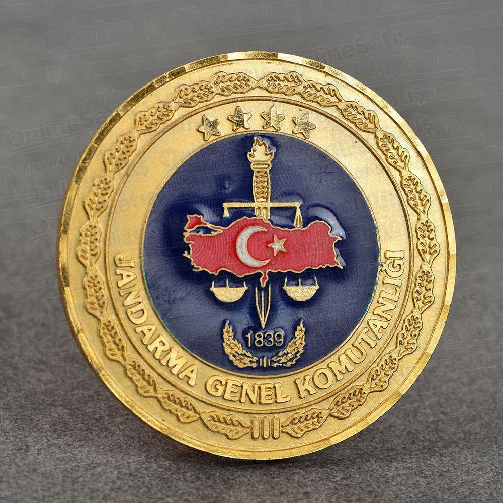 Kişiye Özel Üretim Askeri Hatıra Altın Kaplama Madalya 1 Kişiye Özel Üretim Askeri Hatıra Altın Kaplama Madalya