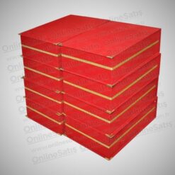 Kırmızı Kadife Kristal Plaket Kutusu 5 Kırmızı Kadife Kristal Plaket Kutusu