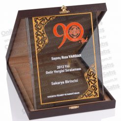 Classic Shop 28 Deri Kutulu Plaket 18X24