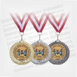 Alternative view of Çelenkli Gümüş Madalya 7 CM