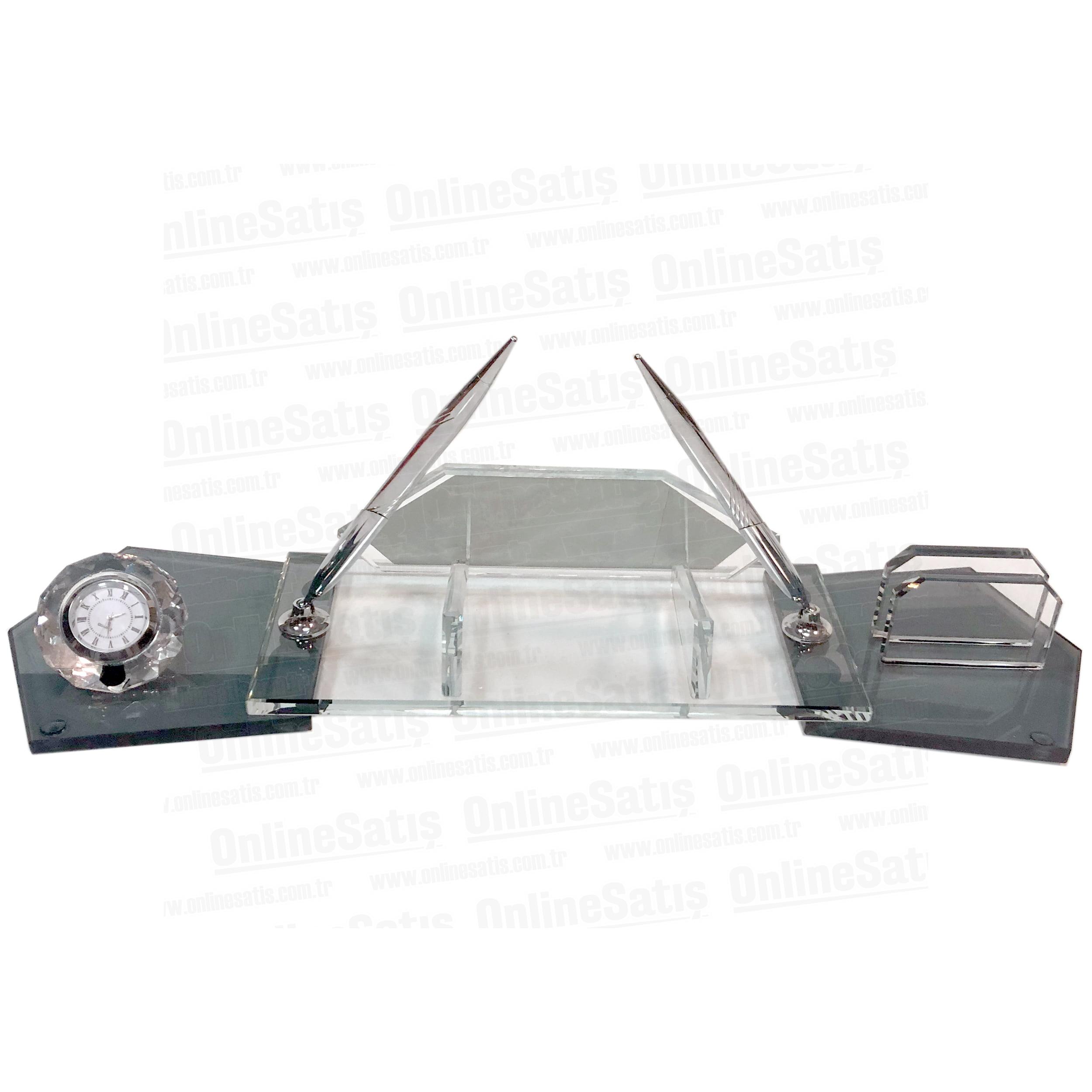 Kristal Masa İsimliği - Füme Cam 3 Kristal Masa İsimliği - Füme Cam - Görsel 3