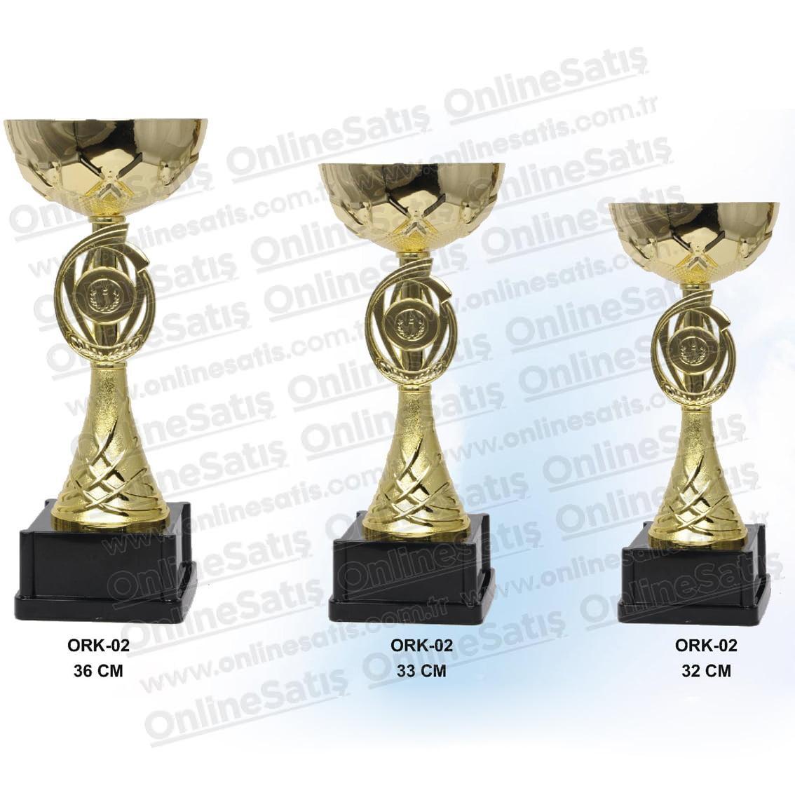 Altın Üçlü Ödül Kupası Set 36-33-32 CM 1 Altın Üçlü Ödül Kupası Set 36-33-32 CM