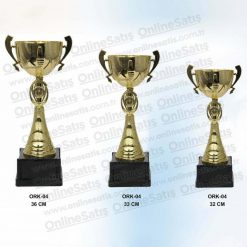 Altın Üçlü Ödül Kupası Set 36-33-32 CM