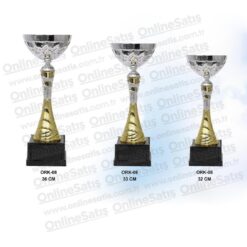 Altın Üçlü Ödül Kupası Set 36-33-32 CM