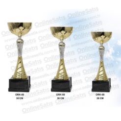 Altın Üçlü Ödül Kupası Set 36-33-32 CM