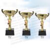 Altın Üçlü Ödül Kupası Set 36-33-32 CM