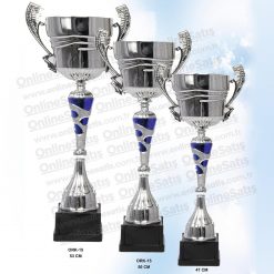 Classic Shop 40 Altın Üçlü Ödül Kupası Set 53-50-47 CM