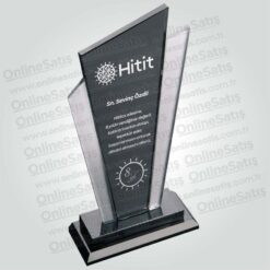 Vip Kristal Cam Çalışma Yılı Tebrik Plaketi