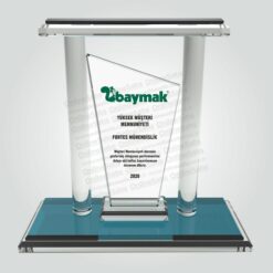 Özel Vip Kristal Cam Başarı ve Memnuniyet Plaketi