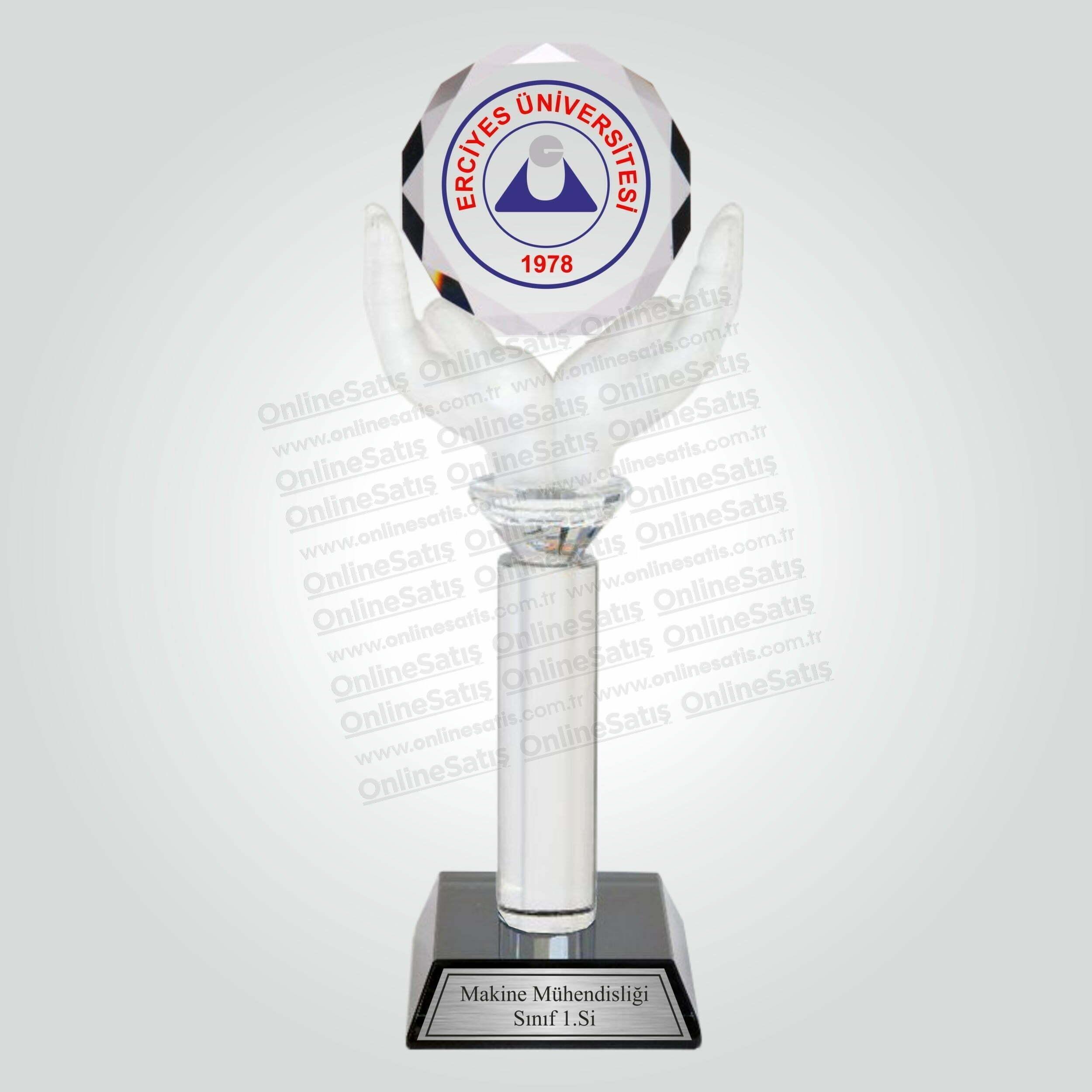 Özel Kesim Kristal Üniversite Tebrik Plaketi 1 Özel Kesim Kristal Üniversite Tebrik Plaketi