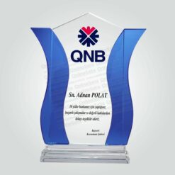 Renkli Kristal Cam Devir Teslim ve Tayin Plaketi