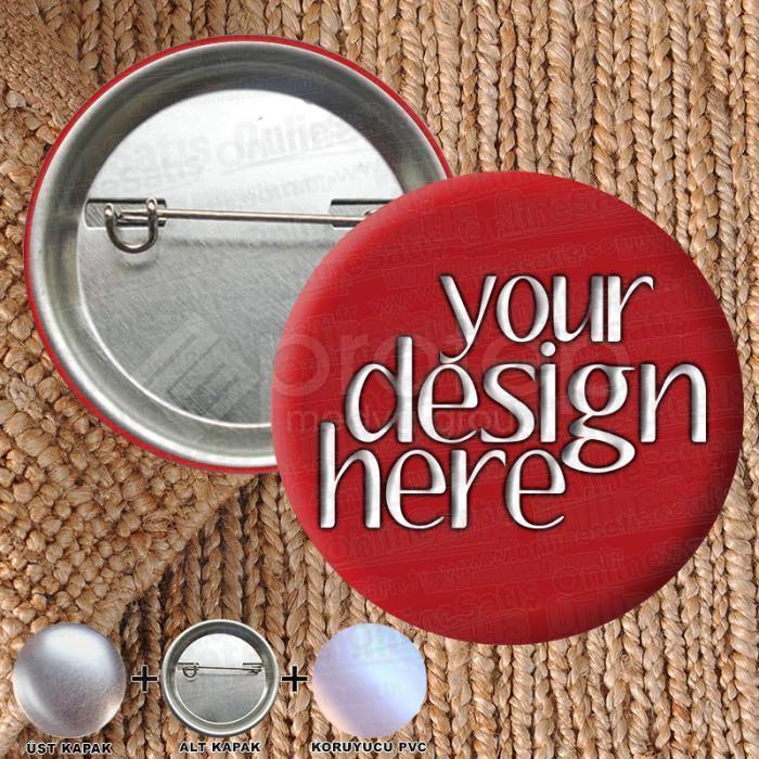 Buton Rozet 02- 44 mm 1 Buton Rozet 02- 44 mm