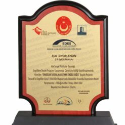 Classic Shop 20 VİP Ahşap Okul Kolej Eğitimi Başarı Plaketi