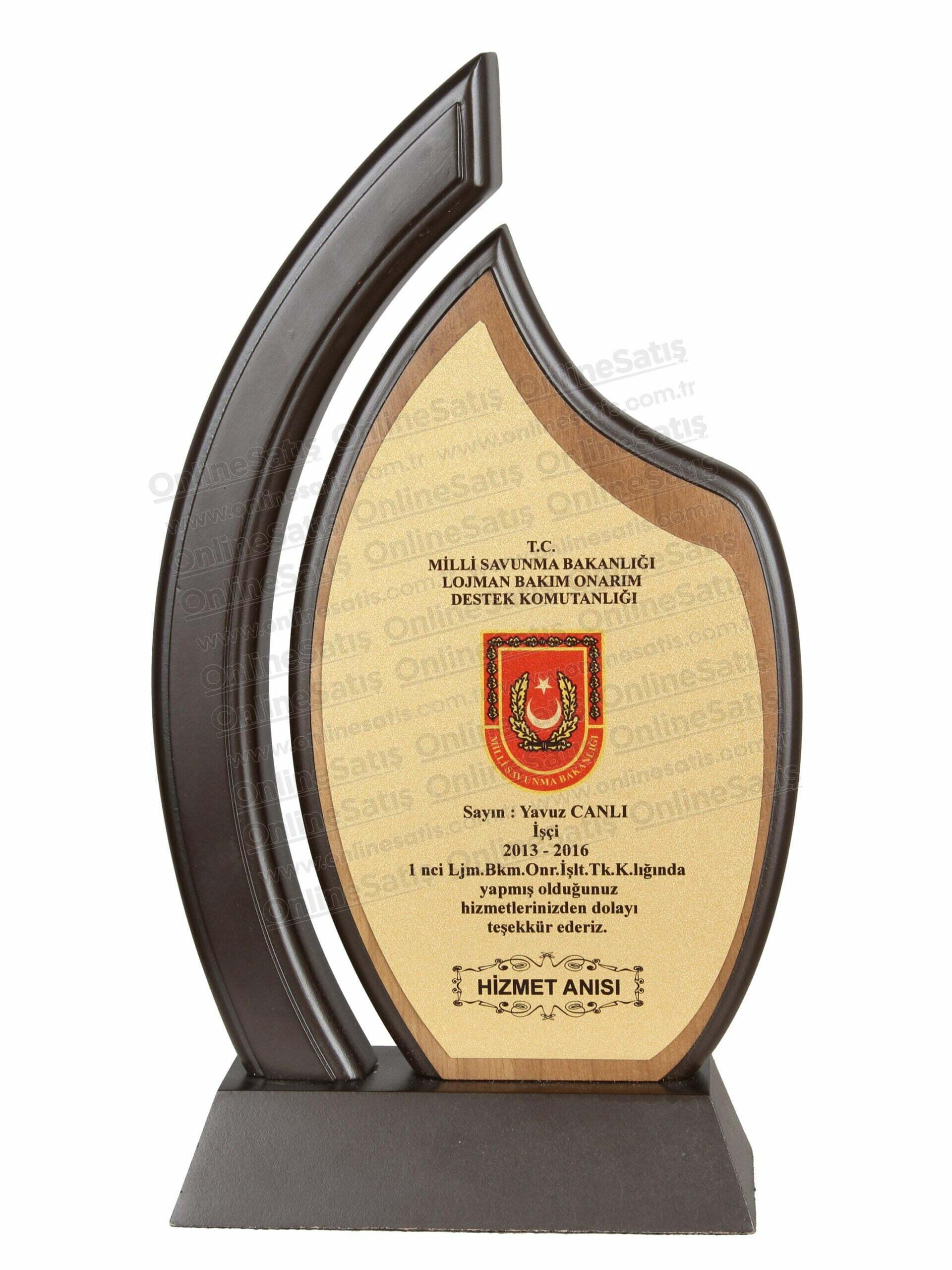 VİP Ahşap Hizmet ve Katkı Plaketi 1 VİP Ahşap Hizmet ve Katkı Plaketi