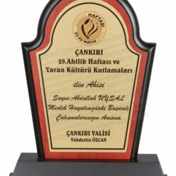 VİP Ahşap Toplantı ve Katılım Plaketi