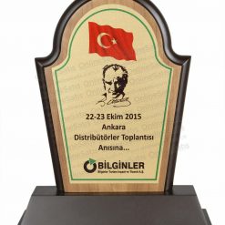 VİP Ahşap Toplantı ve Katılım Plaketi