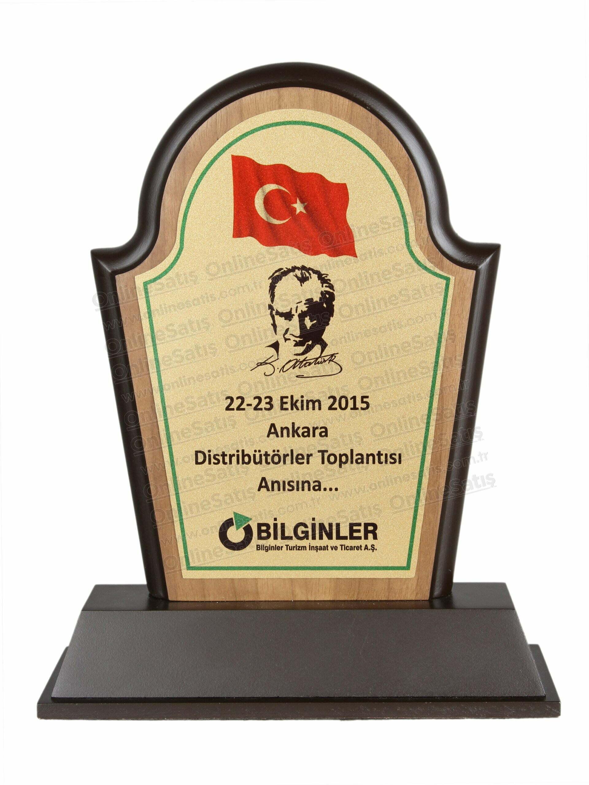 VİP Ahşap Toplantı ve Katılım Plaketi 1 VİP Ahşap Toplantı ve Katılım Plaketi