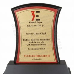 Alternative view of VİP Ahşap Konferans Katılım Plaketi