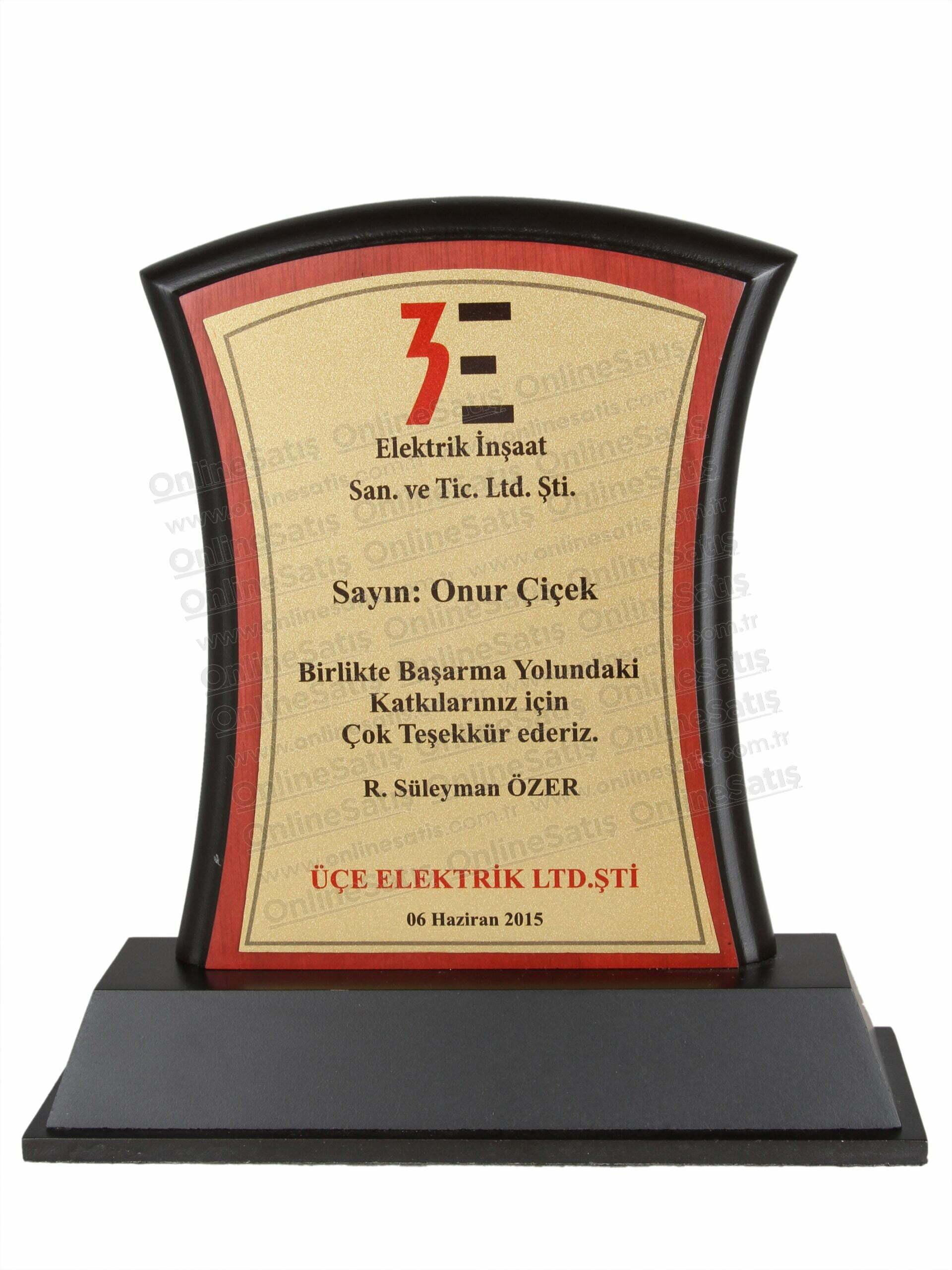 VİP Ahşap Konferans Katılım Plaketi 2 VİP Ahşap Konferans Katılım Plaketi - Görsel 2