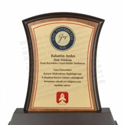 Classic Shop 25 VİP Ahşap Konferans Katılım Plaketi