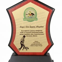 VİP Ahşap Emek ve Katkı Plaketi