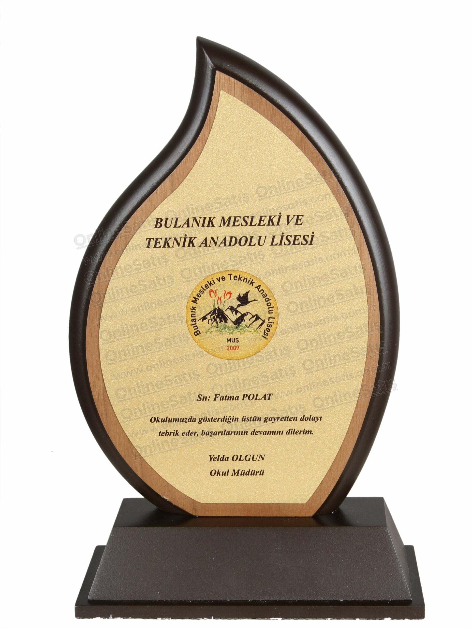 VİP Ahşap Plaket Başarı Plaketi 2 VİP Ahşap Plaket Başarı Plaketi - Görsel 2