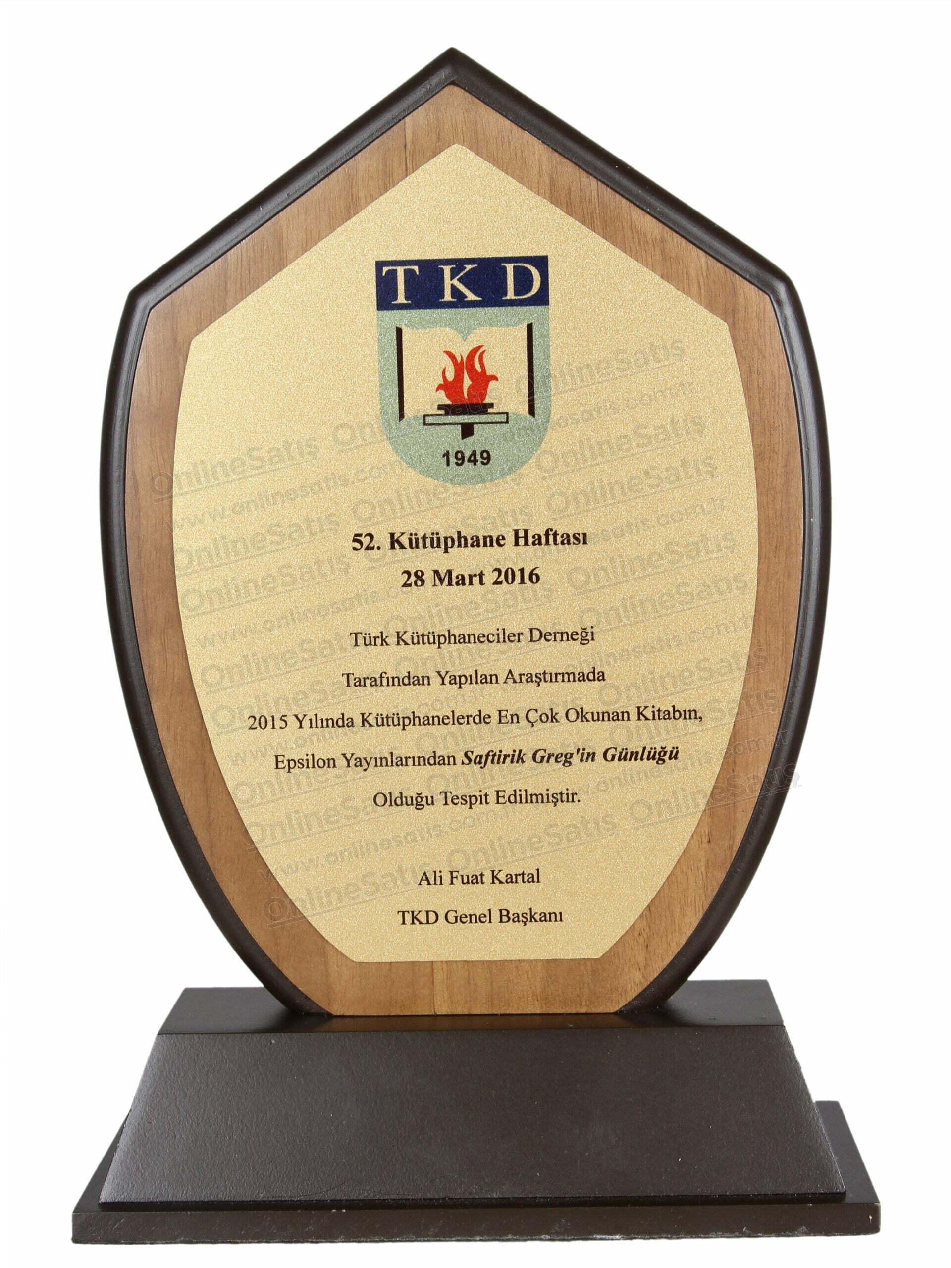 VİP Ahşap Başarı ve Tebrik Plaketi 3 VİP Ahşap Başarı ve Tebrik Plaketi - Görsel 3