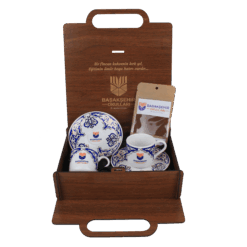 Ahşap Kutulu 2'li Fincan Seti