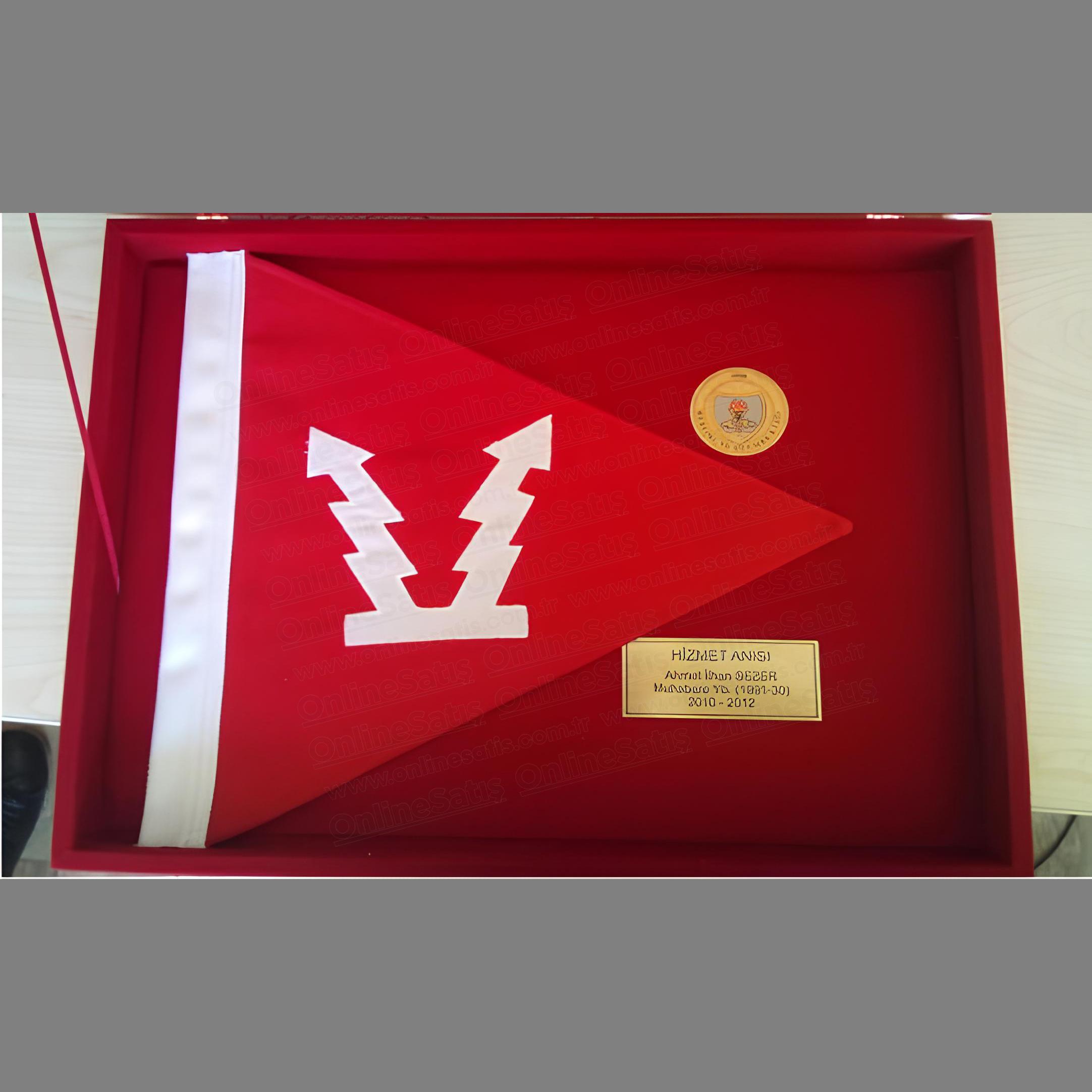 Askeri Hizmet Anısı Bayrak Flama ve Kutusu - Görsel 3