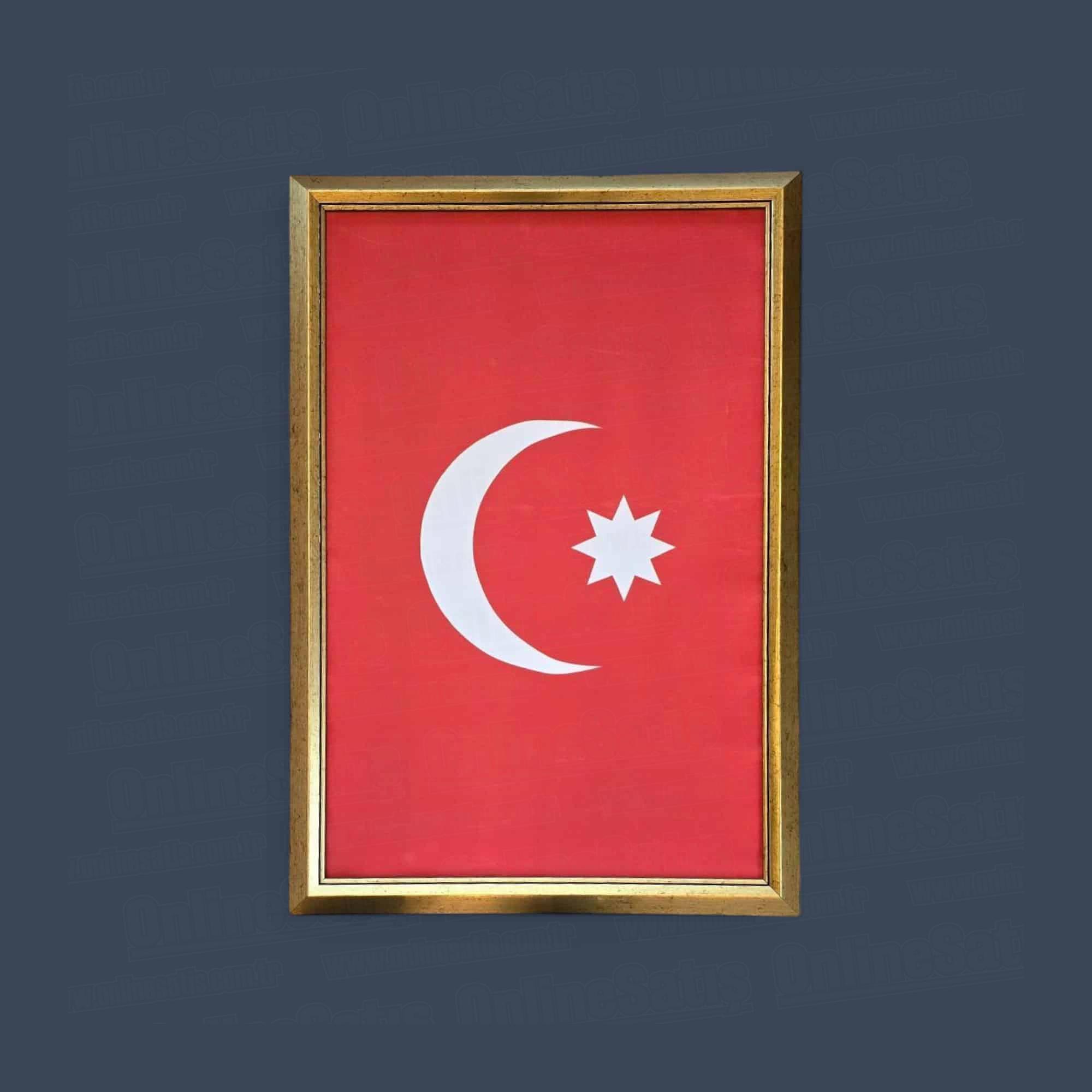 Osmanlı Bayrağı Çerçeveli Tablo 1 Osmanlı Bayrağı Çerçeveli Tablo