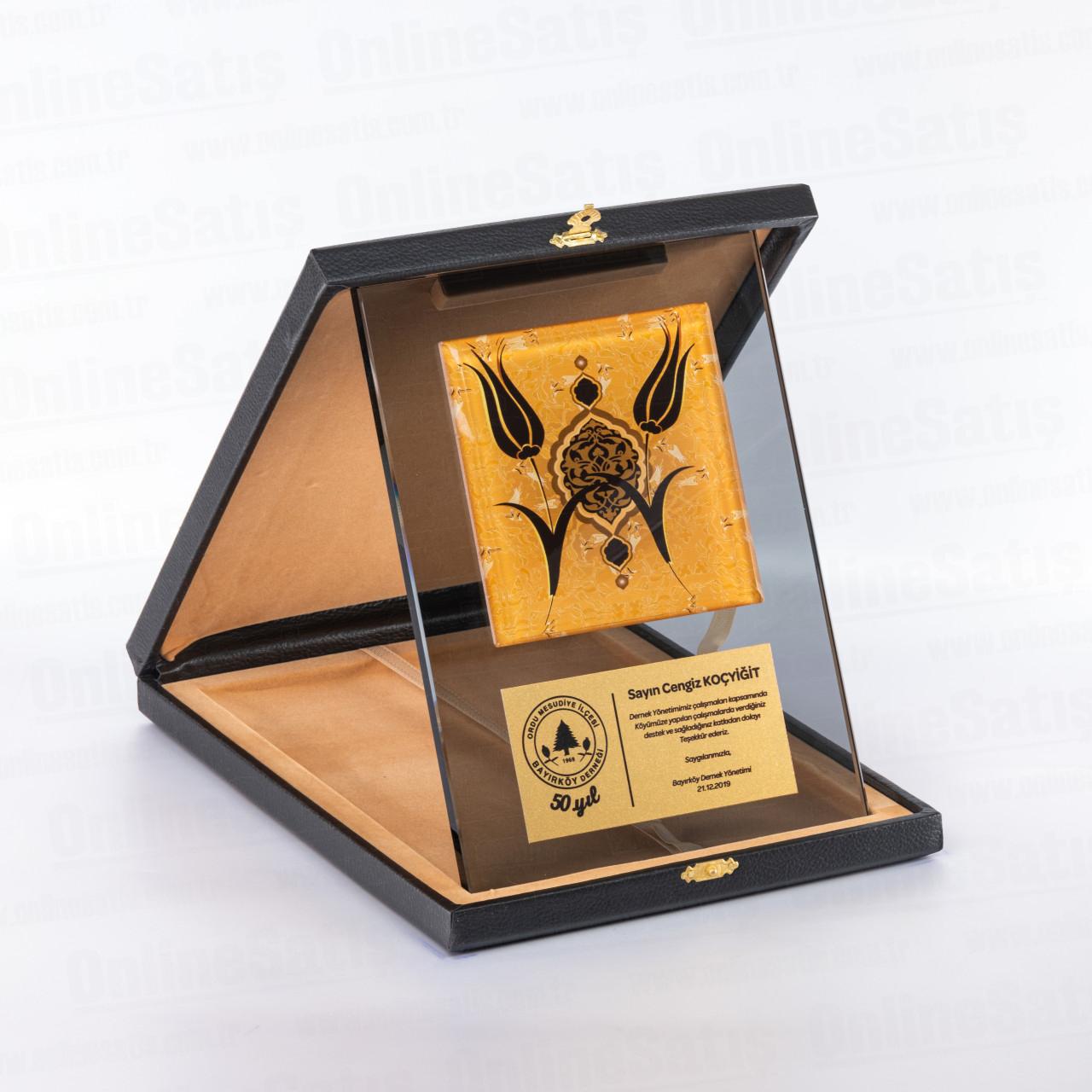 Özel Kutulu Cam Çinili Kristal Plaket PRT273 5 Ürün Görseli 4