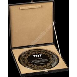 Kutulu Cam Tabak Kristal Plaket PRT276