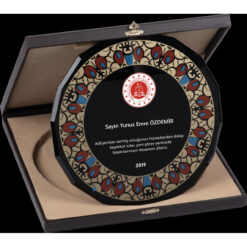 Kutulu Cam Tabak Kristal Plaket PRT282