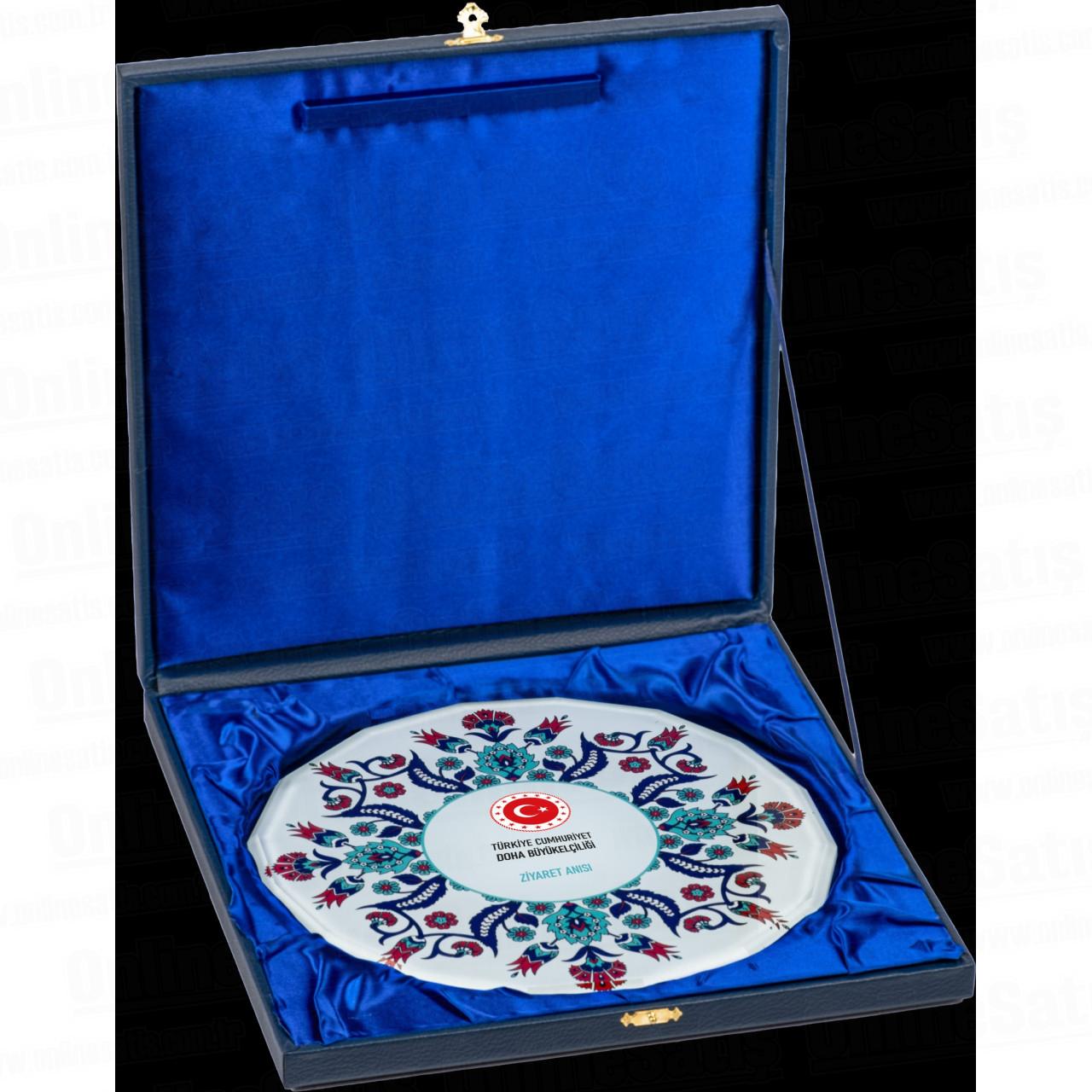 Kutulu Cam Tabak Kristal Plaket PRT289 3 Kutulu Cam Tabak Kristal Plaket PRT289 - Görsel 3