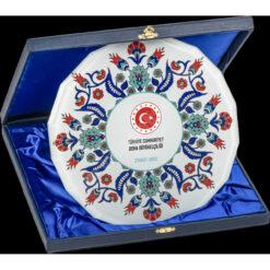 Classic Shop 28 Kutulu Cam Tabak Kristal Plaket PRT289