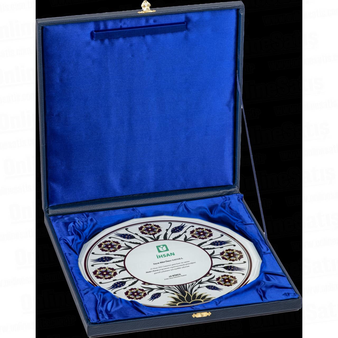 Kutulu Cam Tabak Kristal Plaket PRT290 3 Kutulu Cam Tabak Kristal Plaket PRT290 - Görsel 3