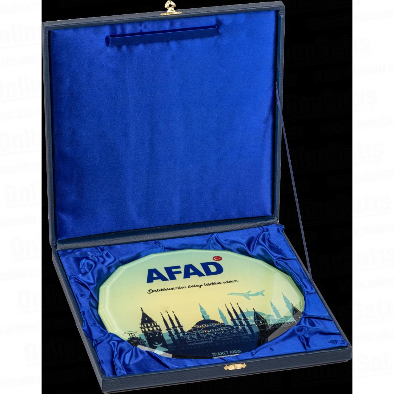 Kutulu Cam Tabak Kristal Plaket PRT292 5 Kutulu Cam Tabak Kristal Plaket PRT292 - Görsel 5