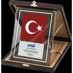 Cam Deri Kutulu Albüm Kristal Plaket PRT243 - Görsel 1