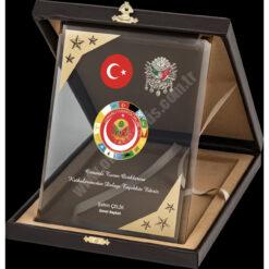 Classic Shop 28 Cam Deri Kutulu Albüm Kristal Plaket PRT244 - Görsel 1