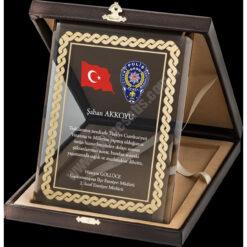 Cam Deri Kutulu Albüm Kristal Plaket PRT248