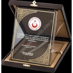 Cam Deri Kutulu Albüm Kristal Plaket PRT250