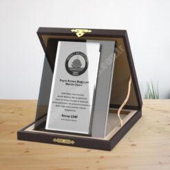 Cam Deri Kutulu Albüm Kristal Plaket PRT415