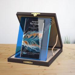 Cam Deri Kutulu Albüm Kristal Plaket PRT418