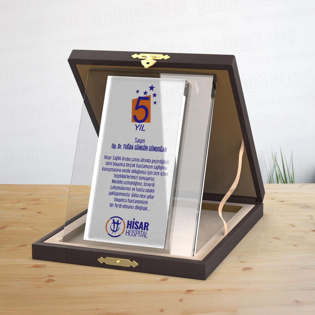 Deri Albüm Kutulu 15X20 Kristal Plaket PRT420 1 Ürün Görseli 1