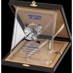 Classic Shop 27 Cam Deri Kutulu Albüm Kristal Plaket PRT252 - Görsel 1