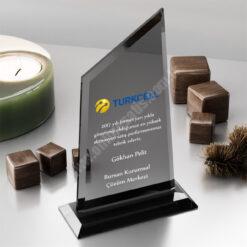 Classic Shop 27 Füme Kristal Plaket PRT105 Cam Ödül