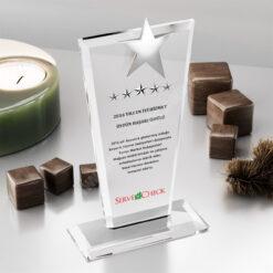 Y Kristal Plaket PRT114 Cam Ödül 5 Y Kristal Plaket PRT114 Cam Ödül
