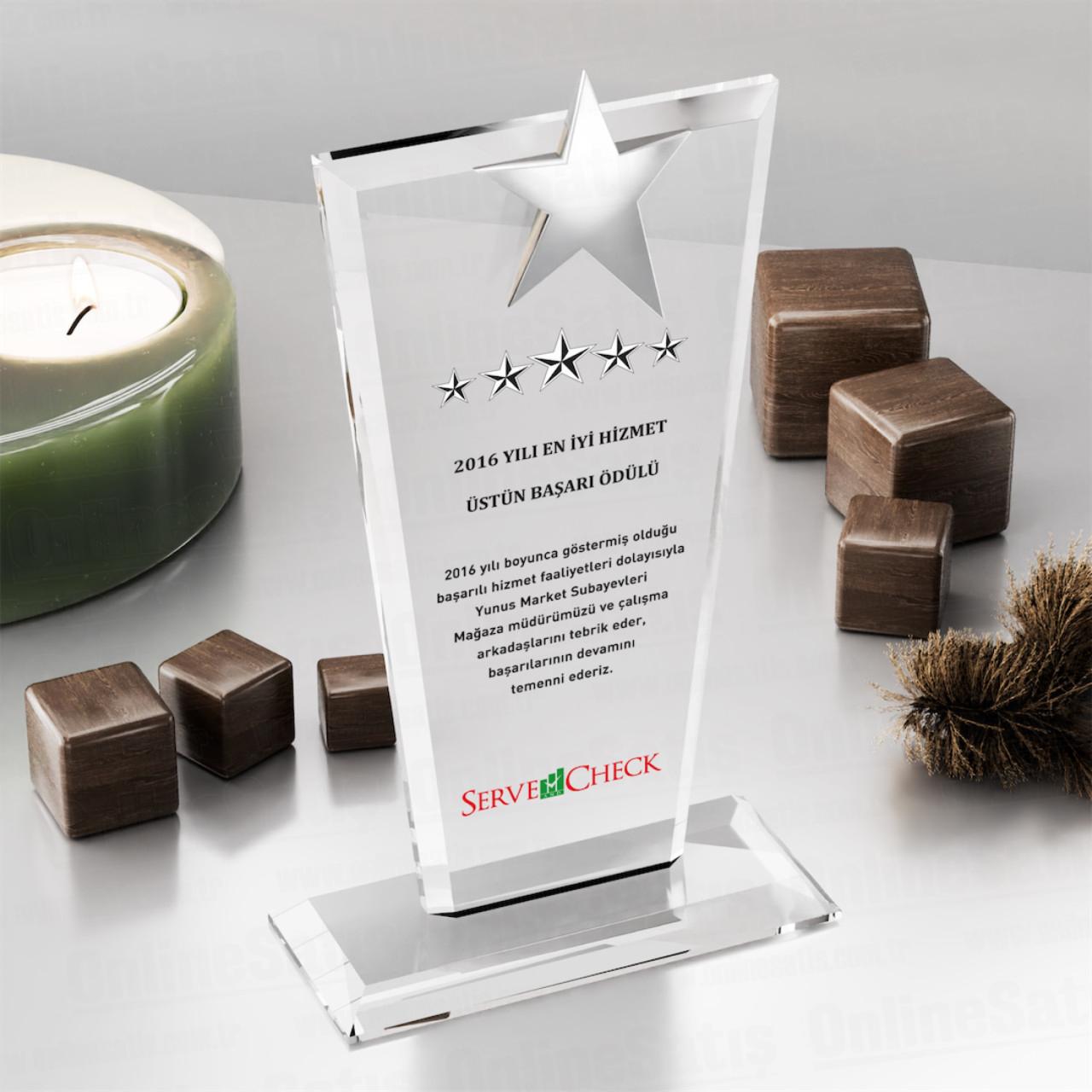 Y Kristal Plaket PRT114 Cam Ödül 3 Y Kristal Plaket PRT114 Cam Ödül - Görsel 3