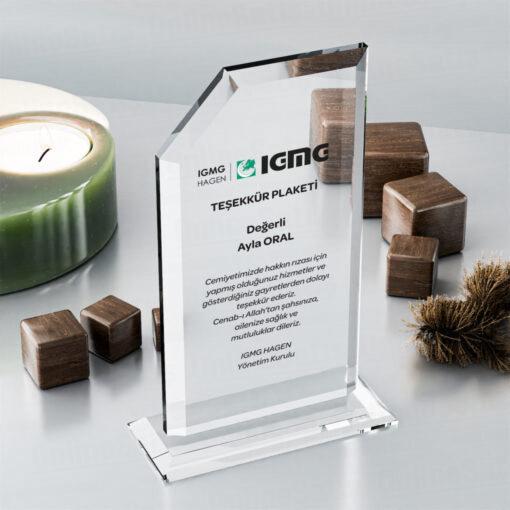 Kristal Plaket PRT126 Cam Ödül