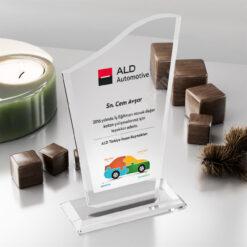 Kristal Plaket PRT128 Cam Ödül 5 Kristal Plaket PRT128 Cam Ödül